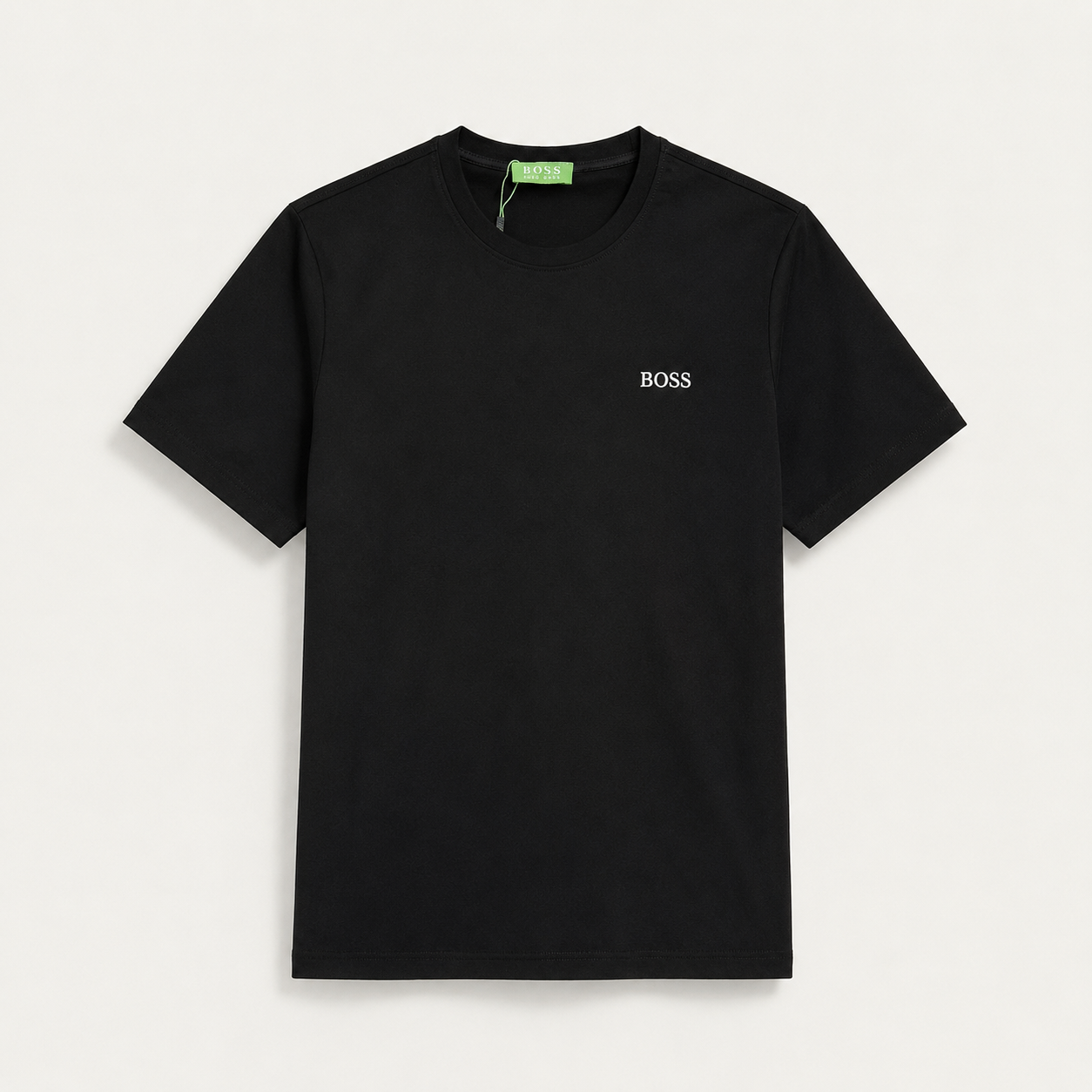 BOSS Essential T-Shirt mit dezentem Logo - variante preta