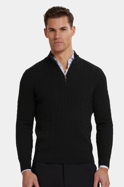 THE ADAMO QUARTER ZIP SWEATER