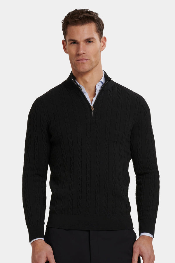 THE ADAMO QUARTER ZIP SWEATER