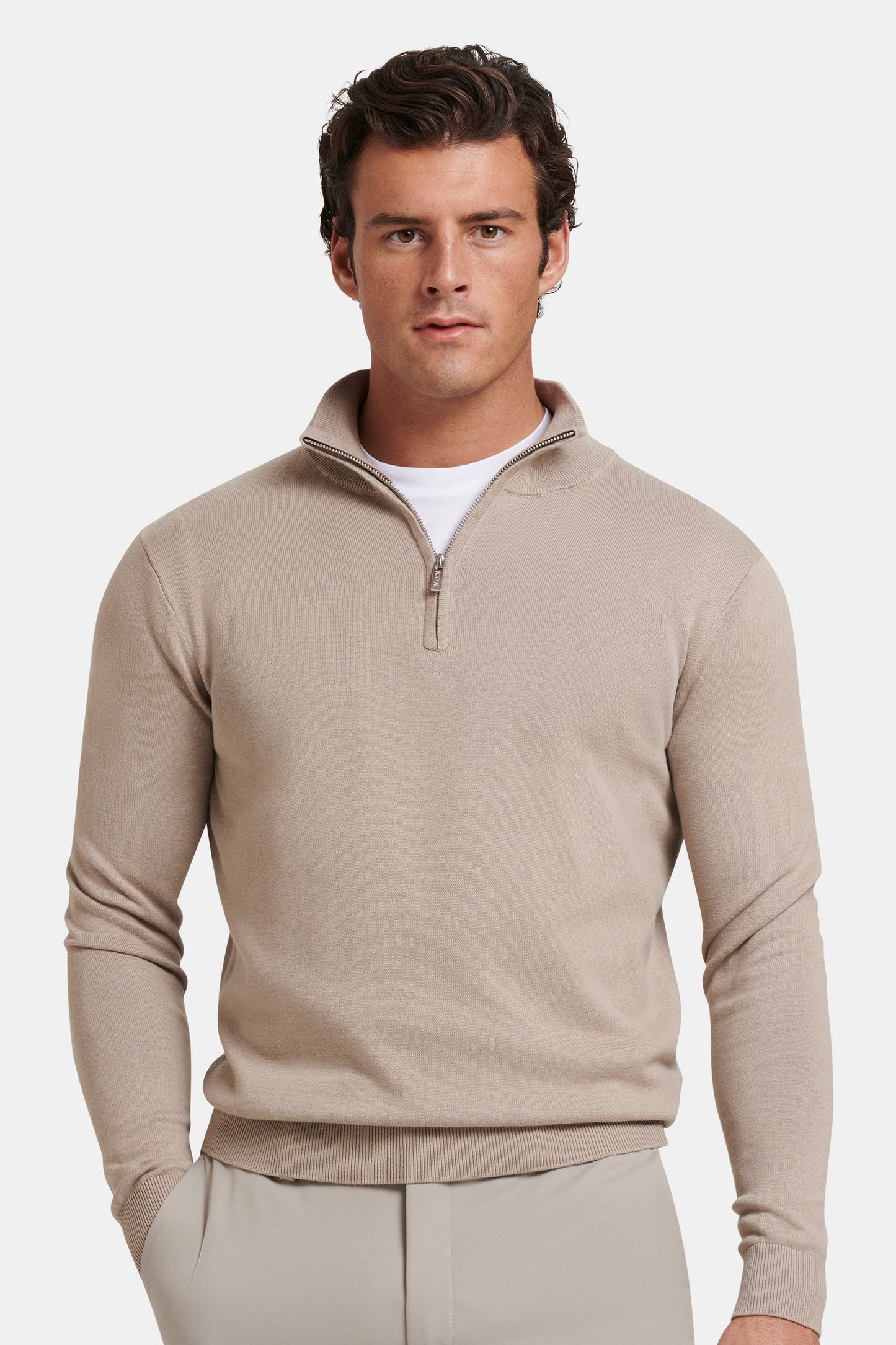 IL MAGLIONE SANTONI QUARTER ZIP