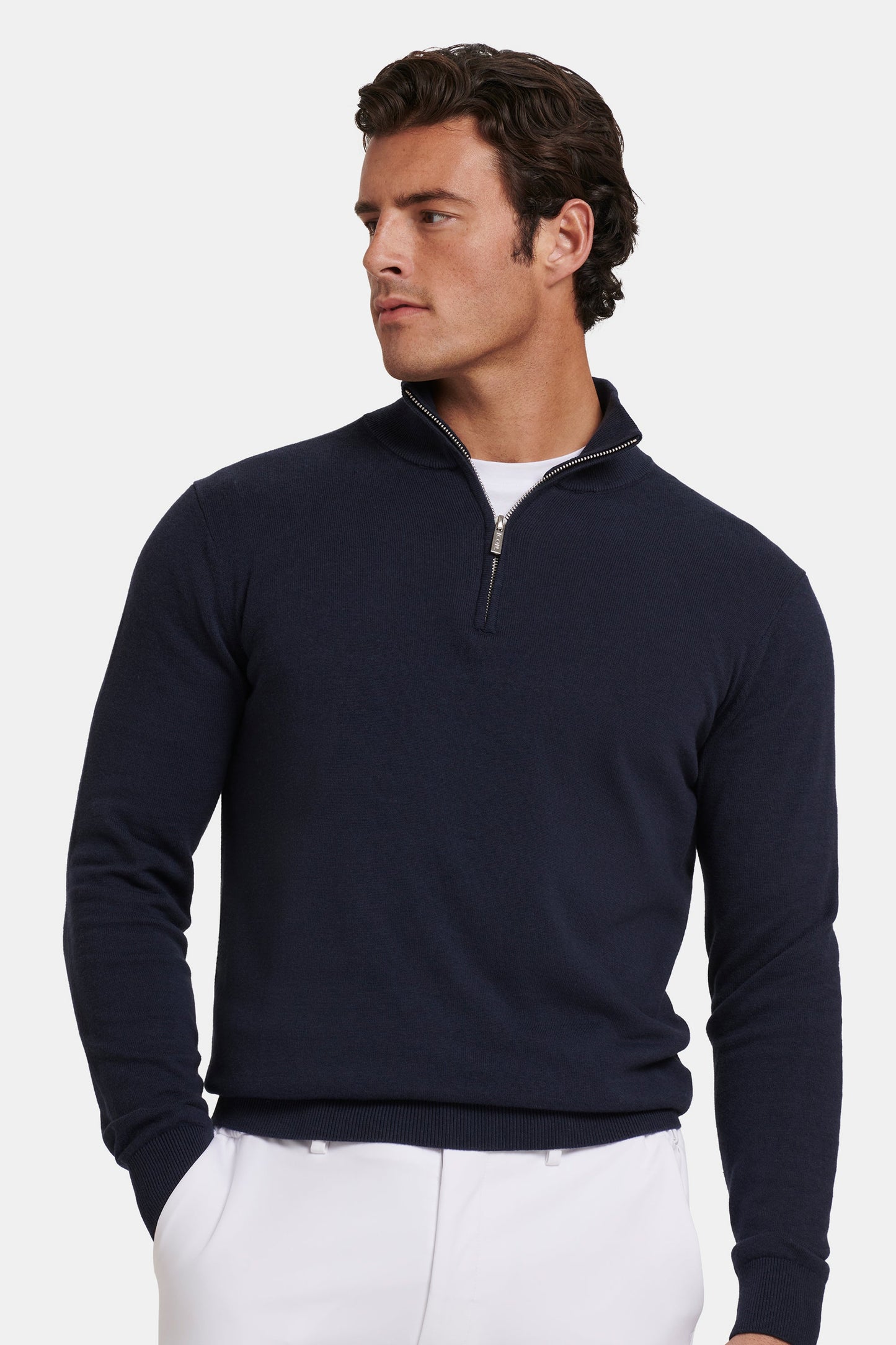 IL MAGLIONE SANTONI QUARTER ZIP