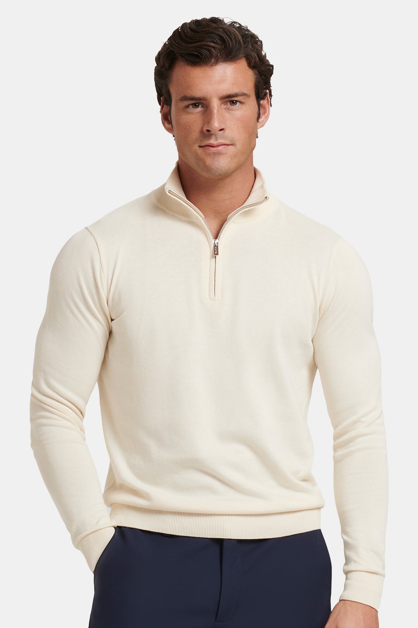 IL MAGLIONE SANTONI QUARTER ZIP