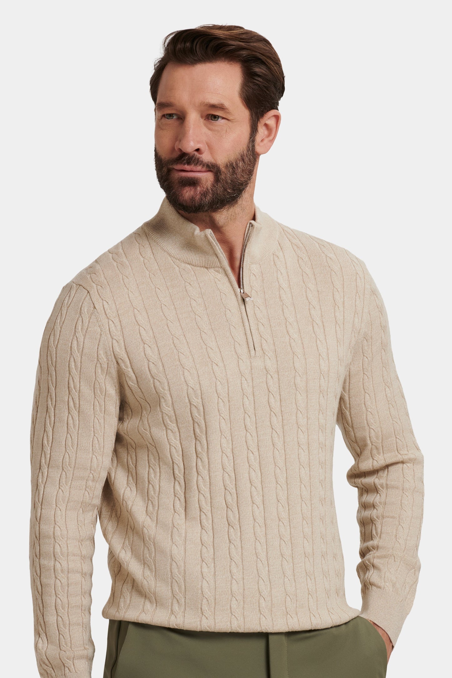 THE ADAMO QUARTER ZIP SWEATER