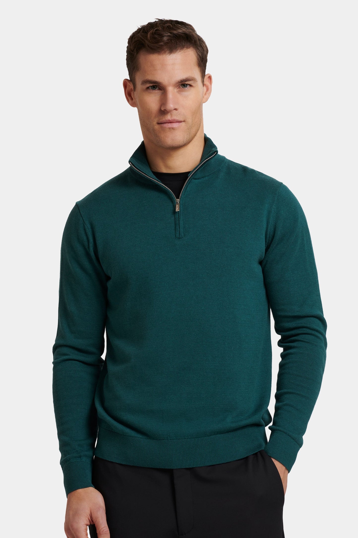 IL MAGLIONE SANTONI QUARTER ZIP
