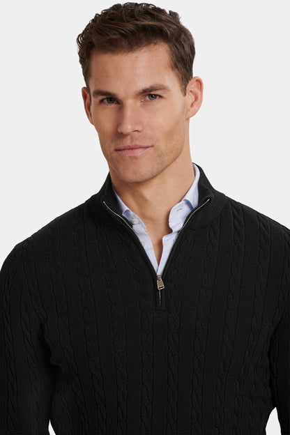 THE ADAMO QUARTER ZIP SWEATER
