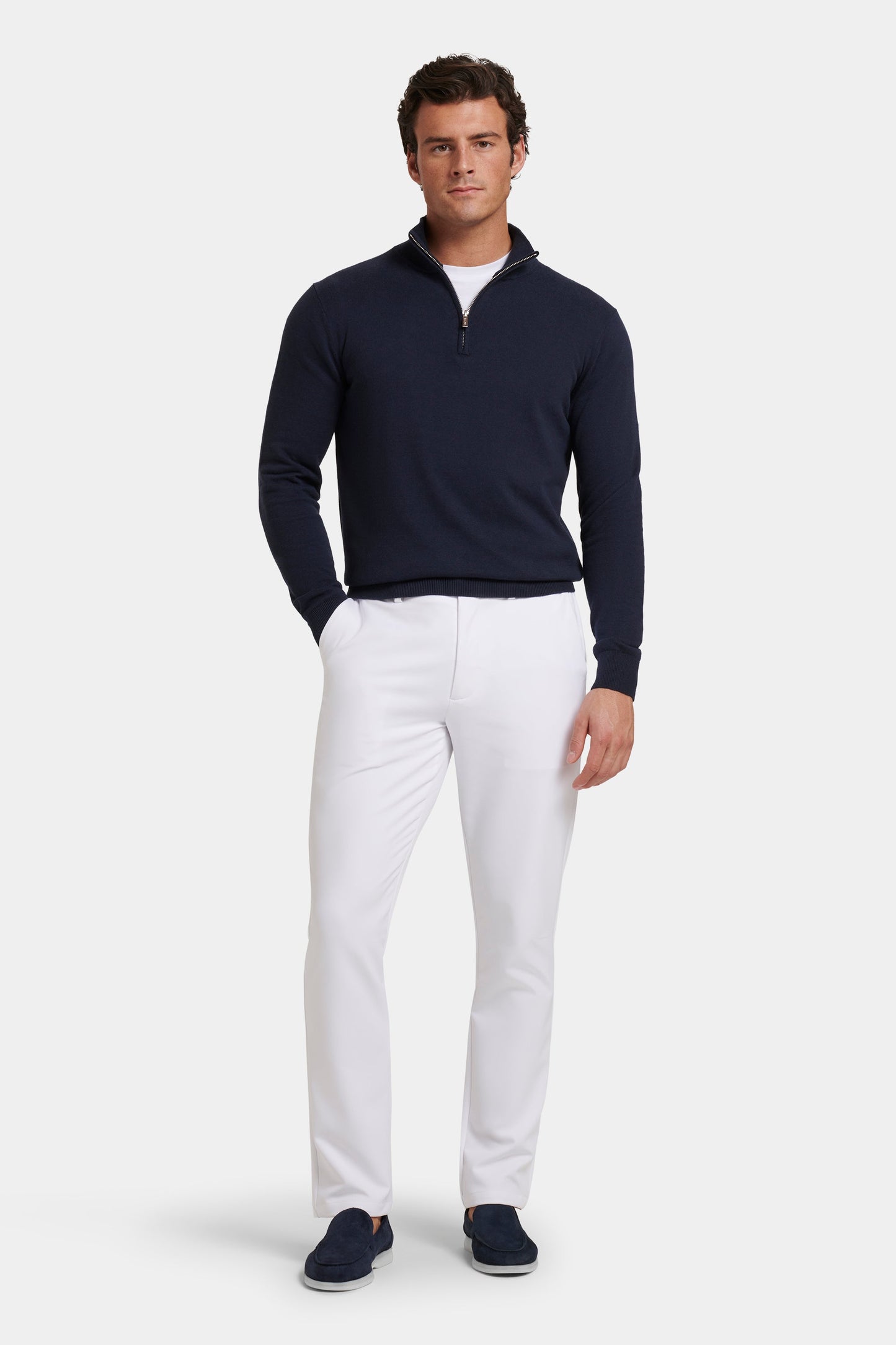 IL MAGLIONE SANTONI QUARTER ZIP