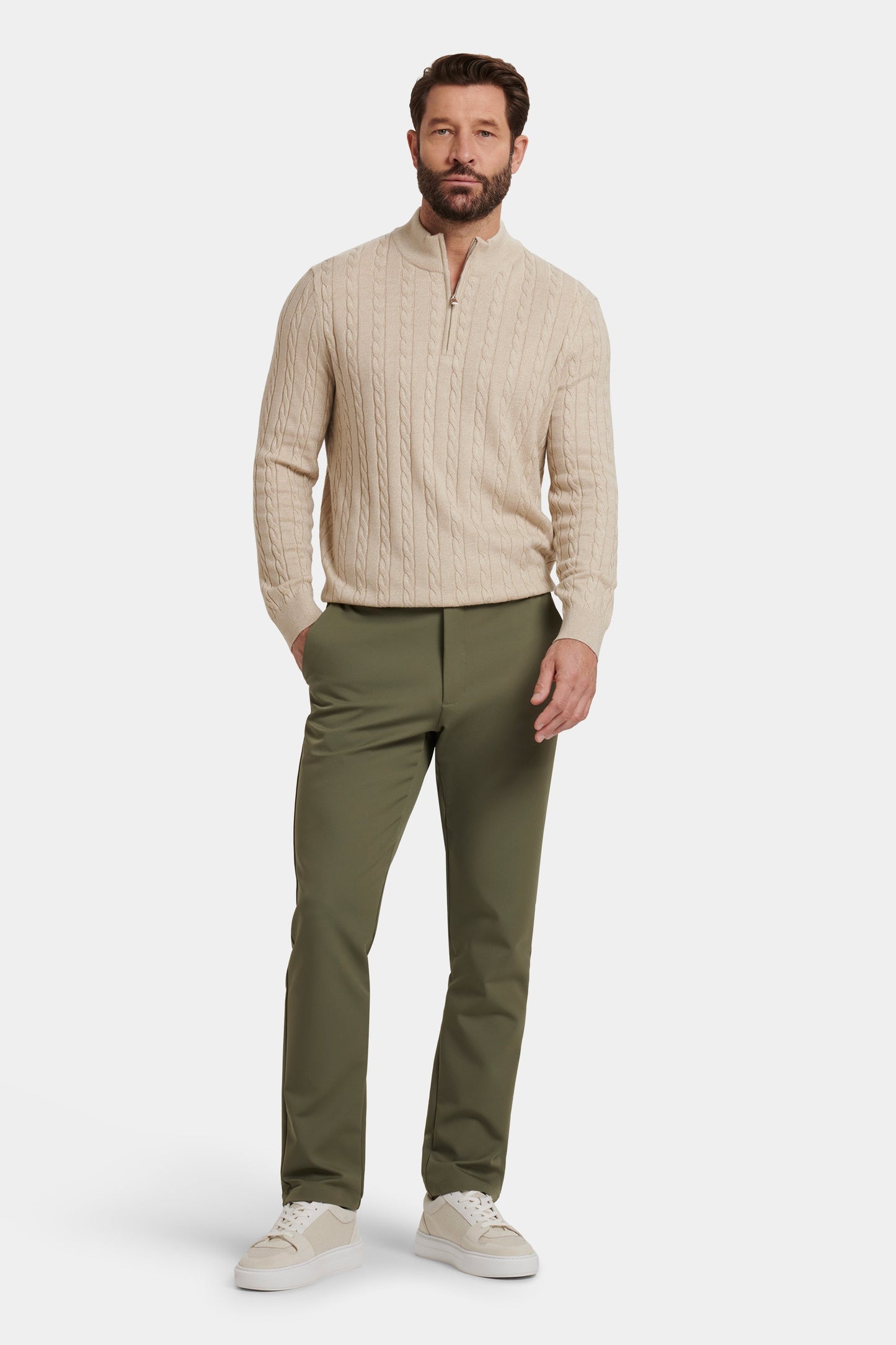 THE ADAMO QUARTER ZIP SWEATER