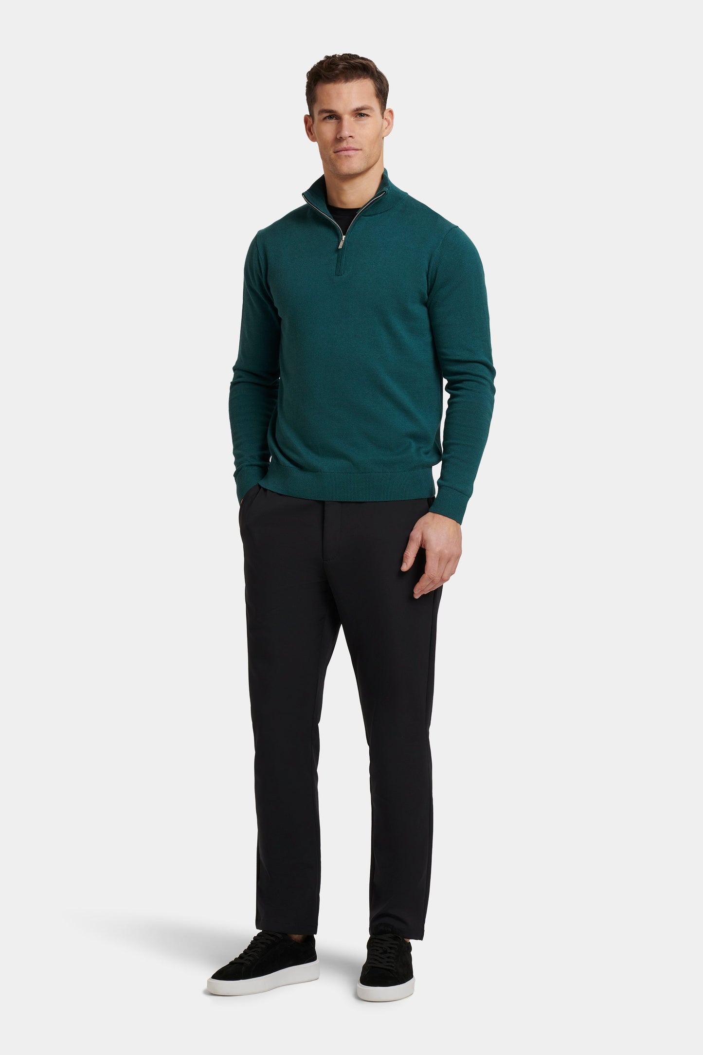 IL MAGLIONE SANTONI QUARTER ZIP