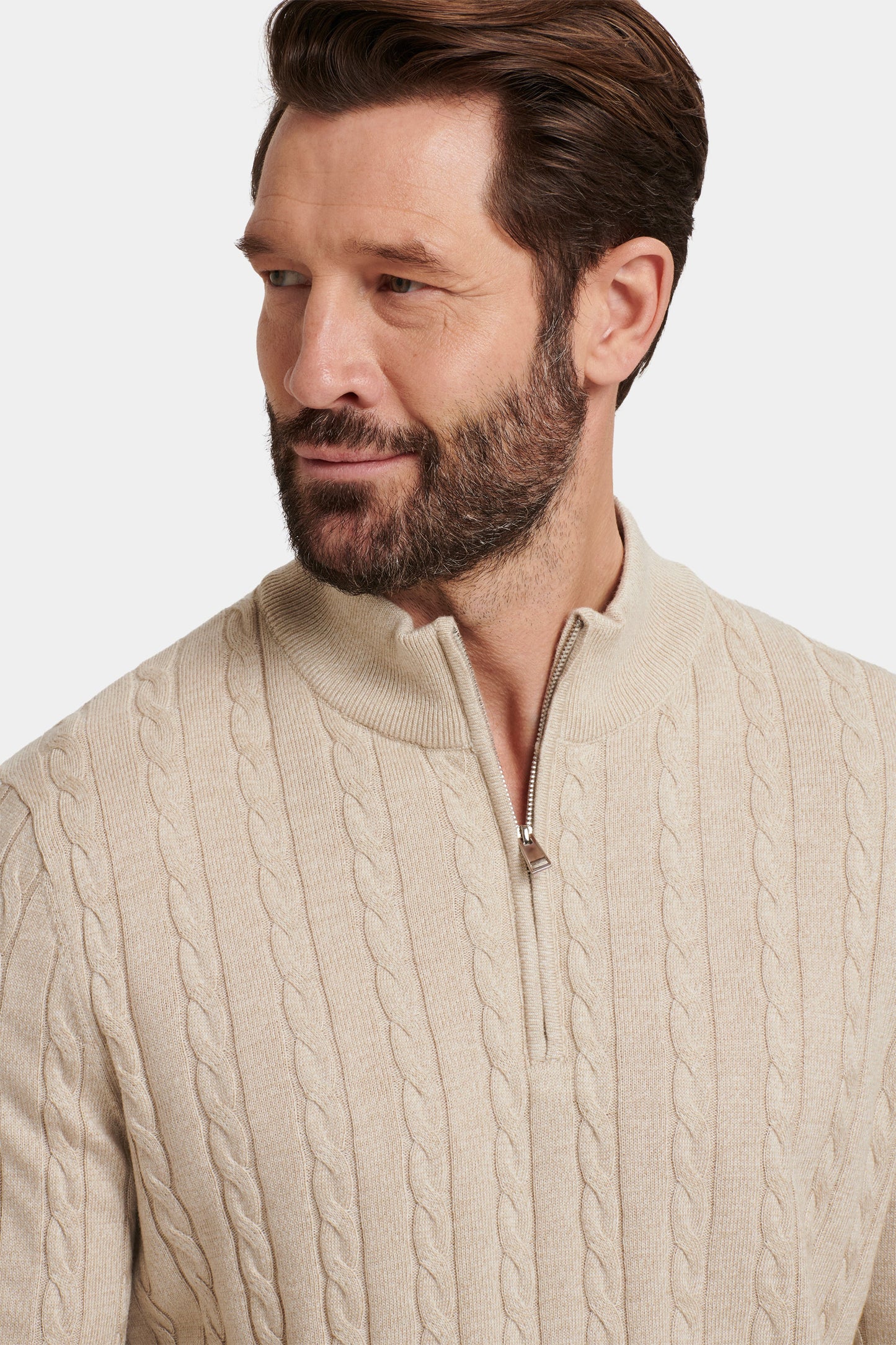 THE ADAMO QUARTER ZIP SWEATER
