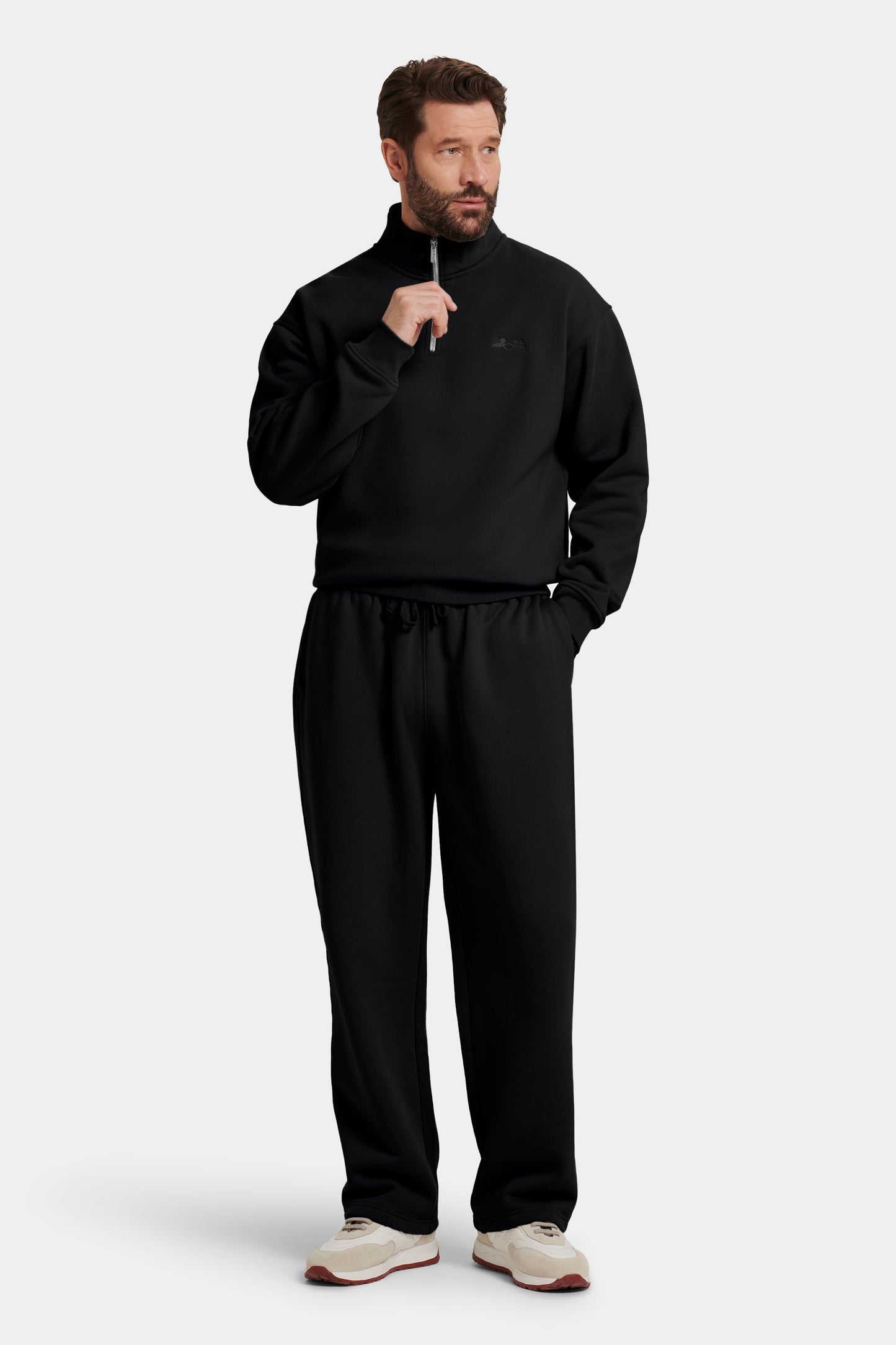 MAGLIONE MILAN CON ZIP CORTA