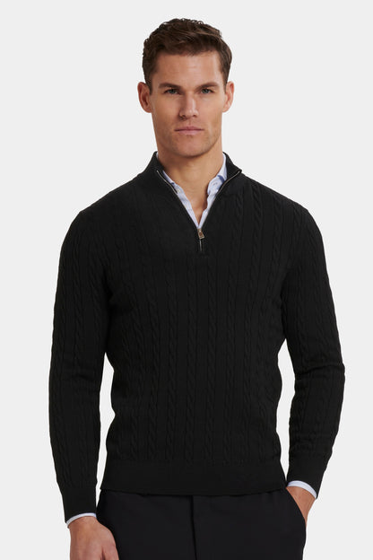 THE ADAMO QUARTER ZIP SWEATER
