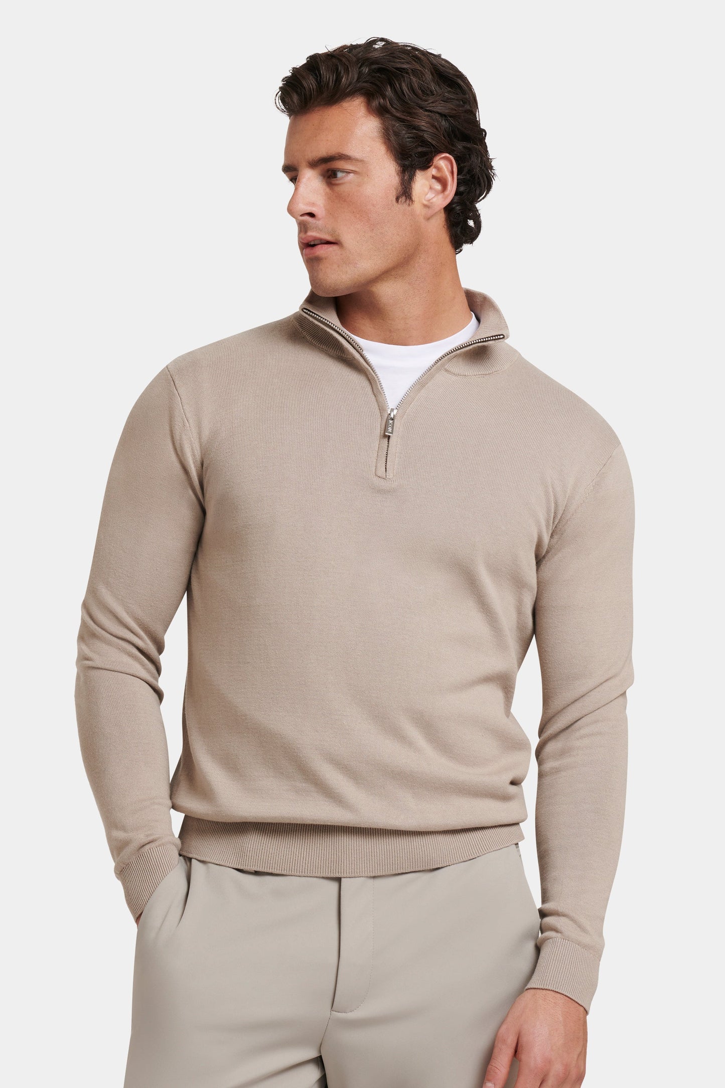 IL MAGLIONE SANTONI QUARTER ZIP