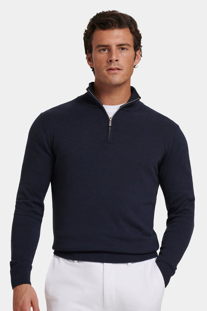 IL MAGLIONE SANTONI QUARTER ZIP
