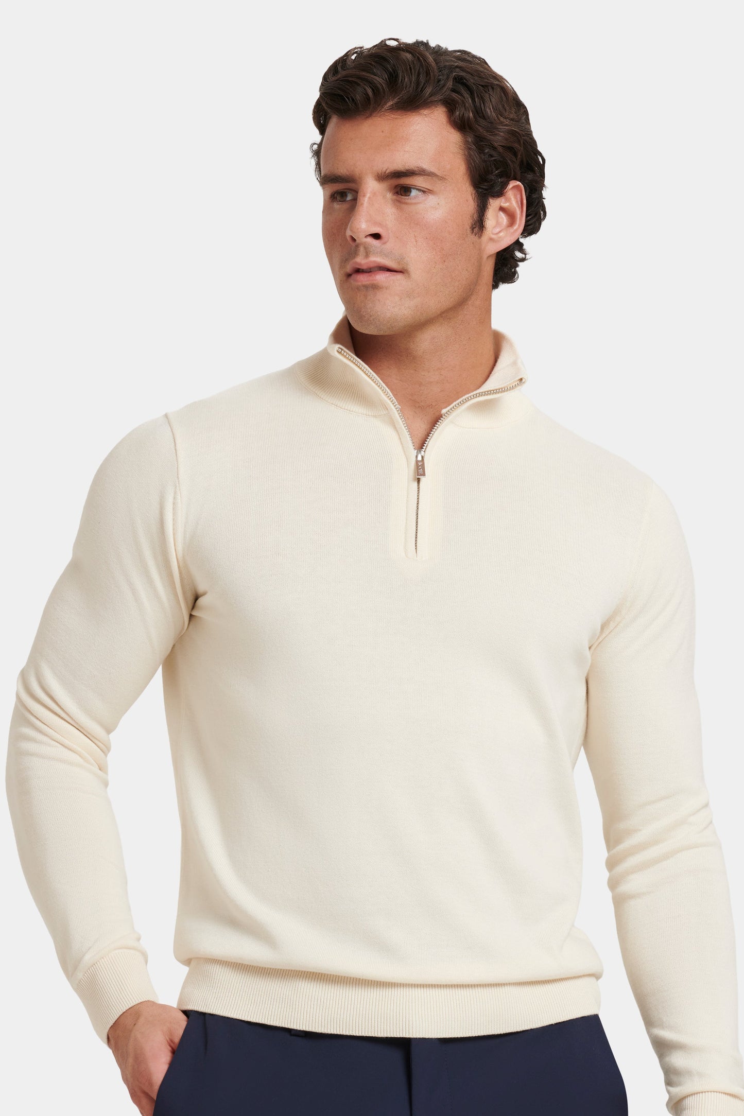 IL MAGLIONE SANTONI QUARTER ZIP