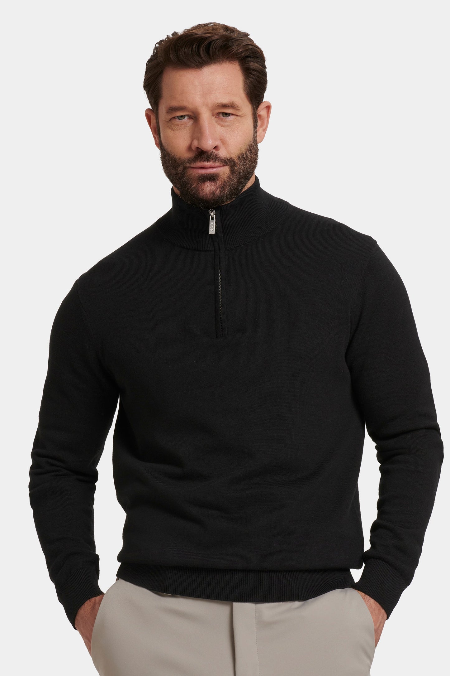 IL MAGLIONE SANTONI QUARTER ZIP