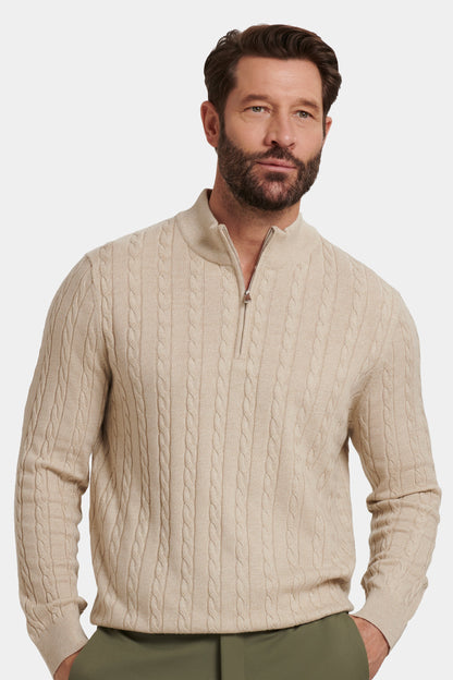 THE ADAMO QUARTER ZIP SWEATER