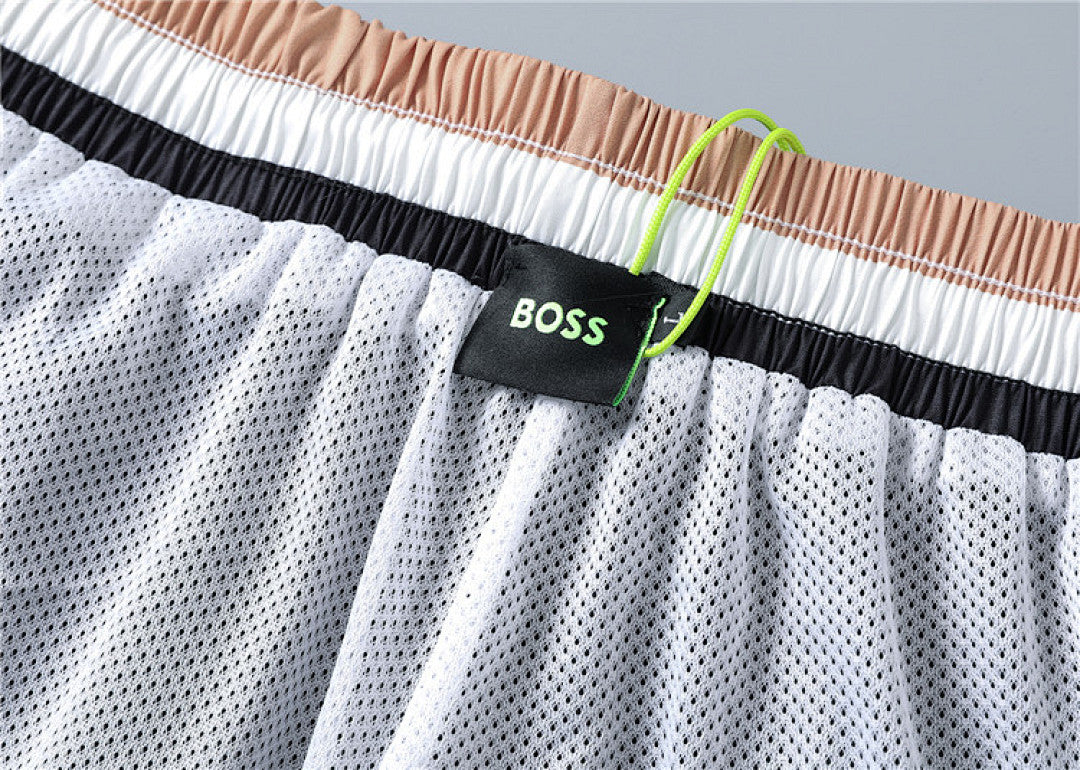 BOSS Badeshorts mit Kontrastbund - 13