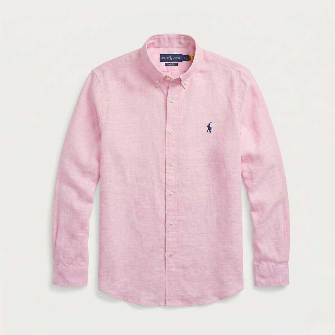 Camicia classica in lino RL