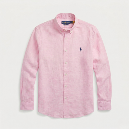 Camicia classica in lino RL