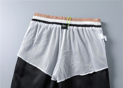 BOSS Badeshorts mit Kontrastbund - 14