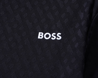 BOSS T-Shirt-Zweiteiler mit Monogramm-Prägung - Schwarz - 15