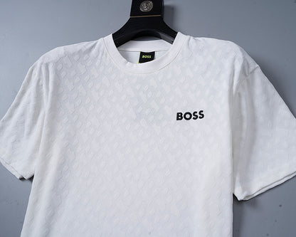 BOSS T-Shirt-Zweiteiler mit Monogramm-Prägung