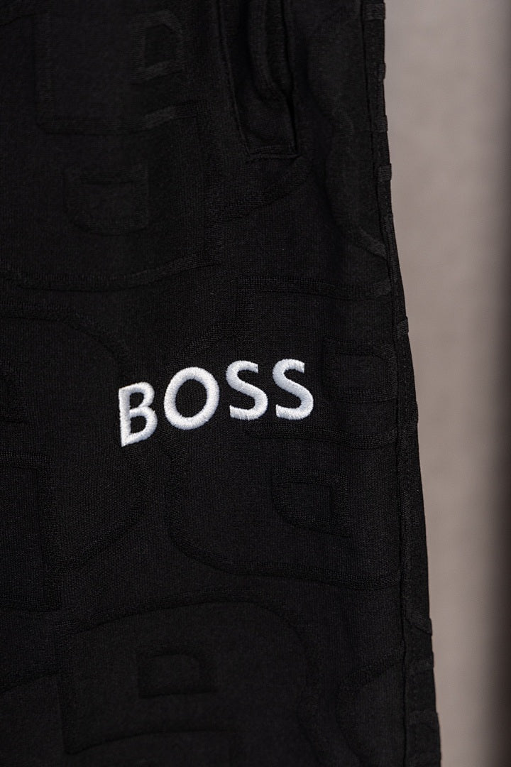 BOSS Zweiteiler mit Stehkragen und Monogramm-Prägung - Schwarz - 16