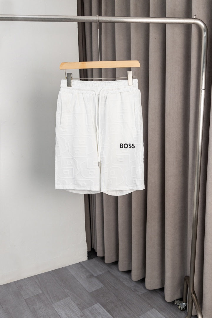 BOSS Zweiteiler mit Stehkragen und Monogramm-Prägung - Weiß - 17