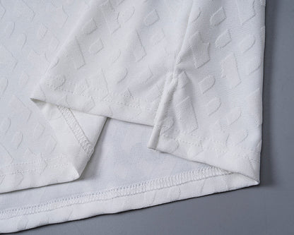 BOSS Zweiteiler mit Monogramm-Prägung - Weiß - 17