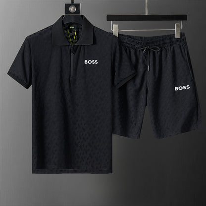 BOSS Zweiteiler mit Monogramm-Prägung - Schwarz - 1