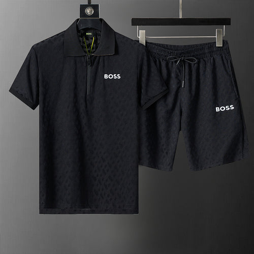 BOSS Zweiteiler mit Monogramm-Prägung - Schwarz - 1