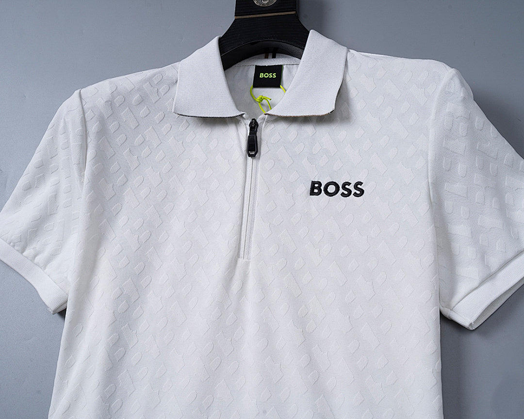 BOSS Zweiteiler mit Monogramm-Prägung - Weiß - 24
