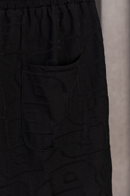 BOSS Zweiteiler mit Stehkragen und Monogramm-Prägung - Schwarz - 24