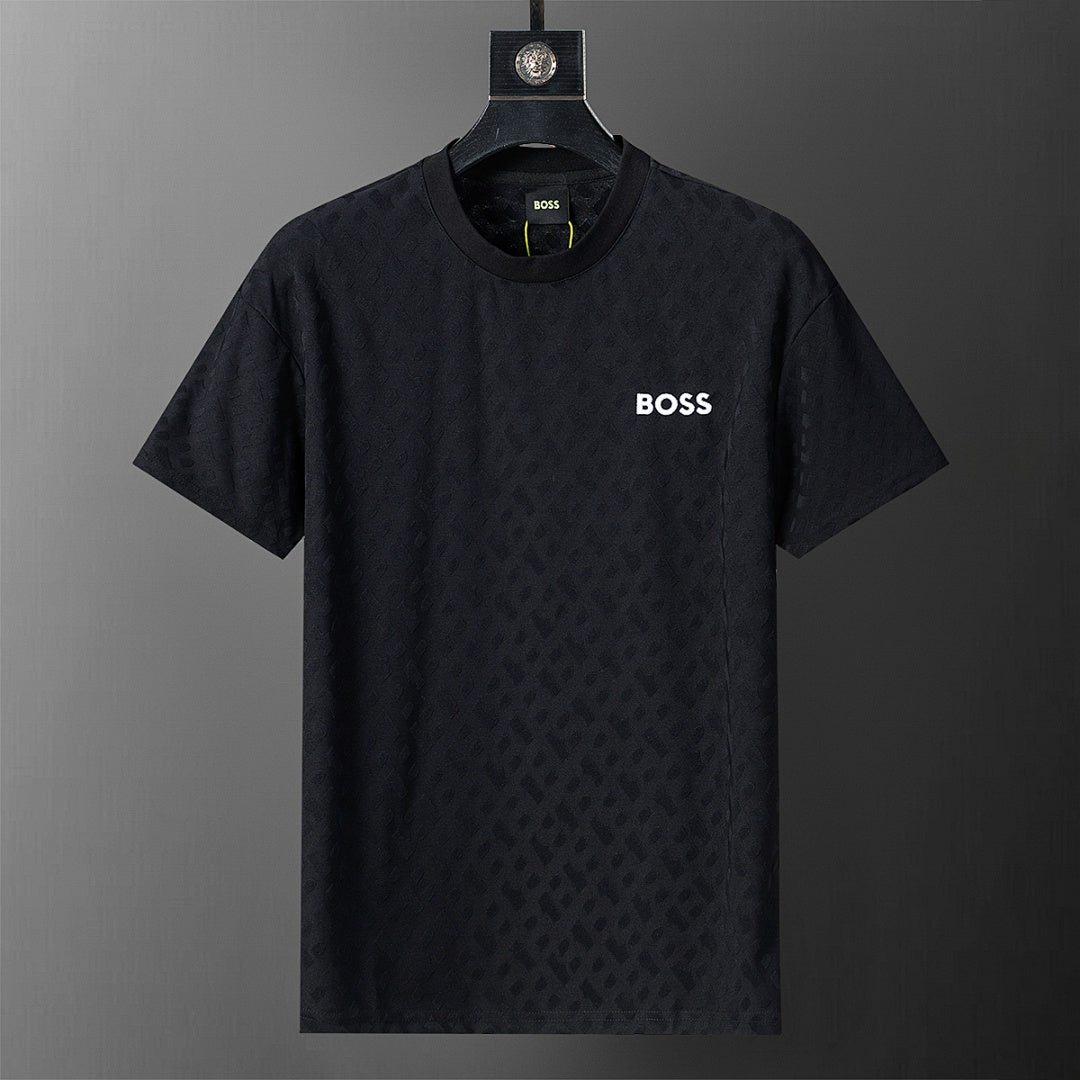 BOSS T-Shirt-Zweiteiler mit Monogramm-Prägung - Schwarz - 3