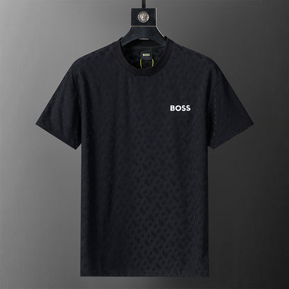 BOSS T-Shirt-Zweiteiler mit Monogramm-Prägung - Schwarz - 3