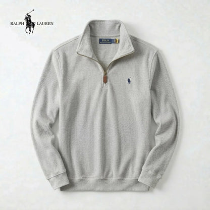 RL Maglione da Uomo in Morbido Cotone – Collo a Lupetto con Cerniera & Maniche Lunghe