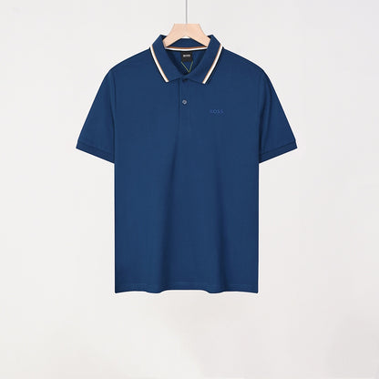 BOSS Poloshirt mit Kontrastkragen - 4