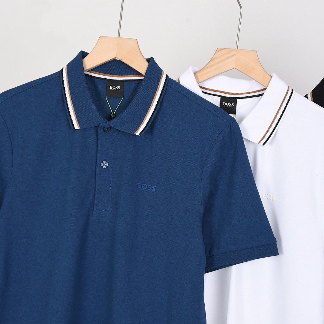 BOSS Poloshirt mit Kontrastkragen - 6