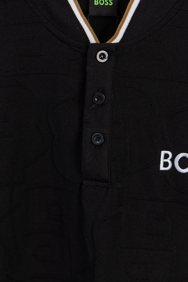 BOSS Zweiteiler mit Stehkragen und Monogramm-Prägung - Schwarz - 6