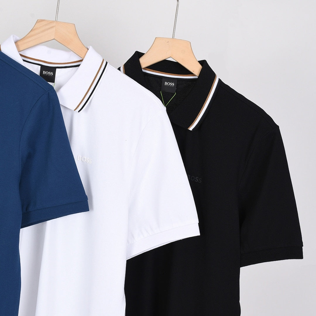 BOSS Poloshirt mit Kontrastkragen - 7
