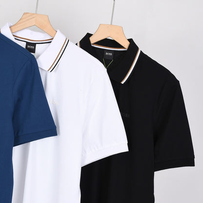 BOSS Poloshirt mit Kontrastkragen - 7