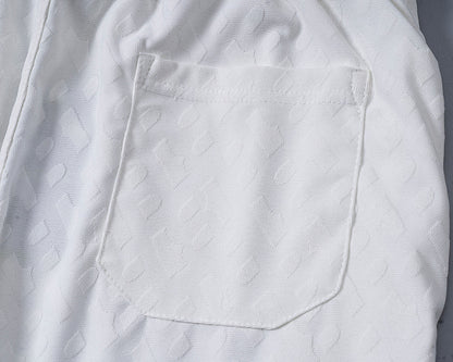 BOSS Zweiteiler mit Monogramm-Prägung - Weiß - 8