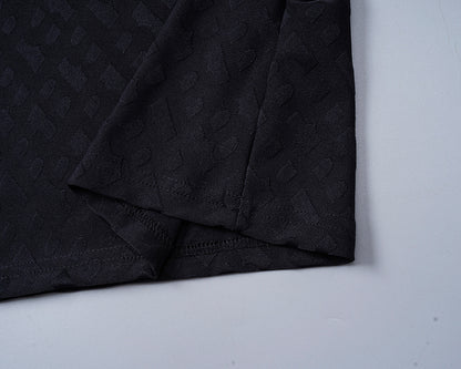BOSS T-Shirt-Zweiteiler mit Monogramm-Prägung - Schwarz - 9