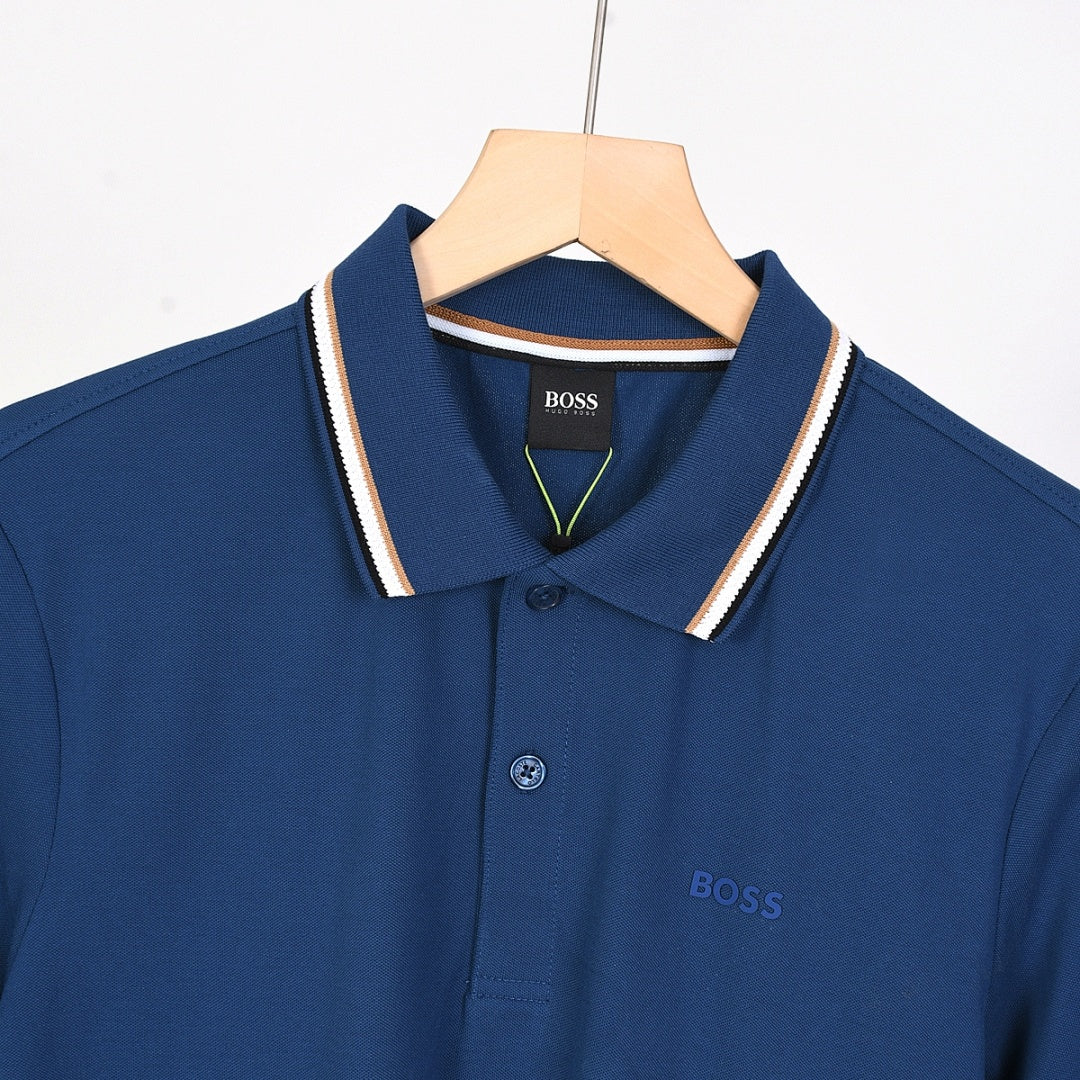 BOSS Poloshirt mit Kontrastkragen - 9