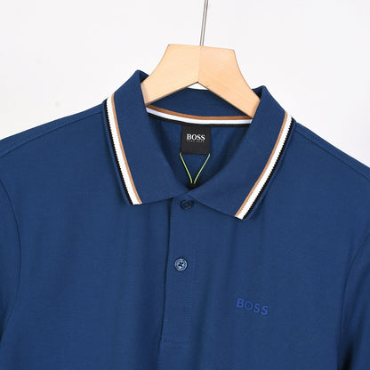 BOSS Poloshirt mit Kontrastkragen - 9