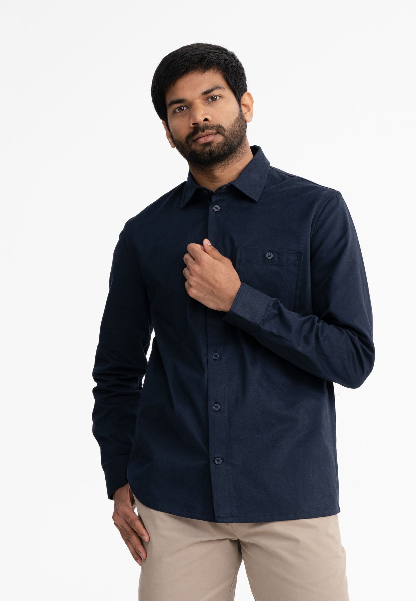 Camicia in twill modello ASHUTOSH