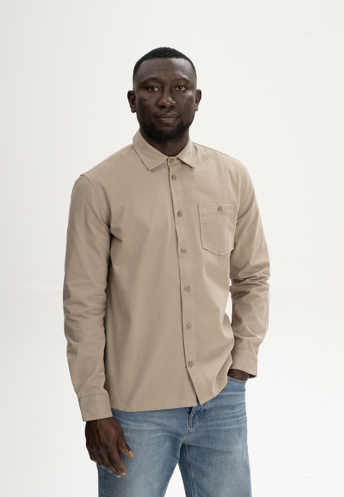 Camicia in twill modello ASHUTOSH