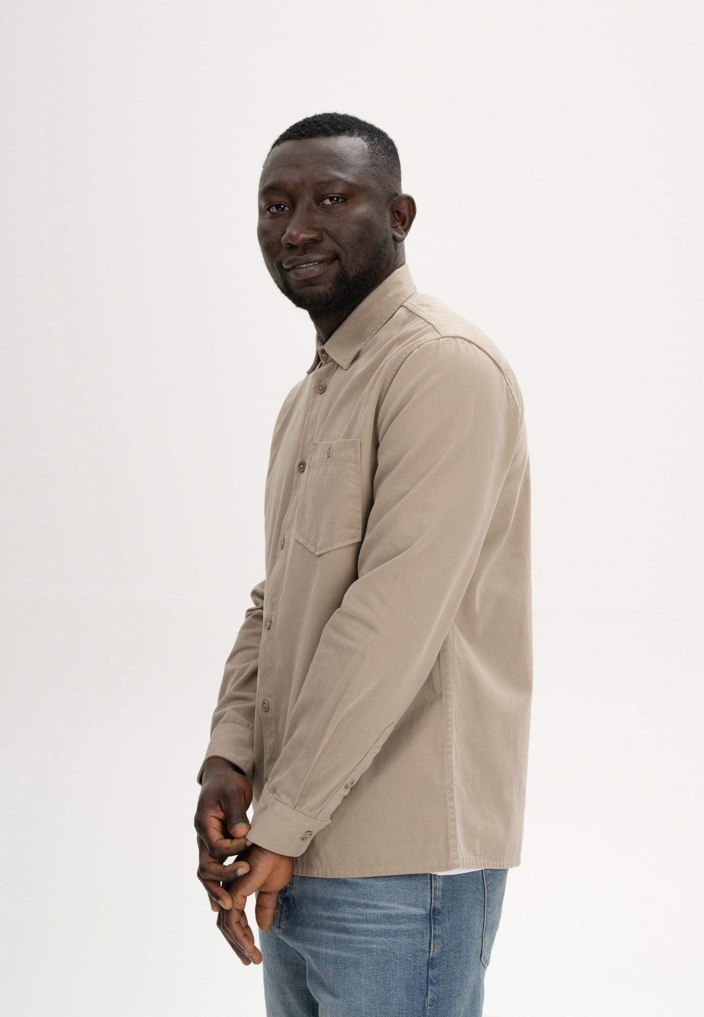 Camicia in twill modello ASHUTOSH
