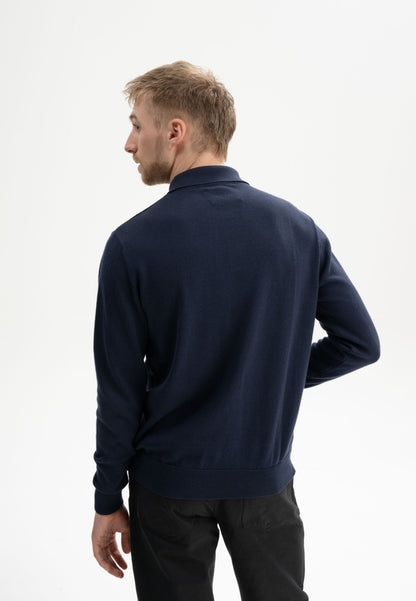 Polo a maniche lunghe in maglia, modello HARISH