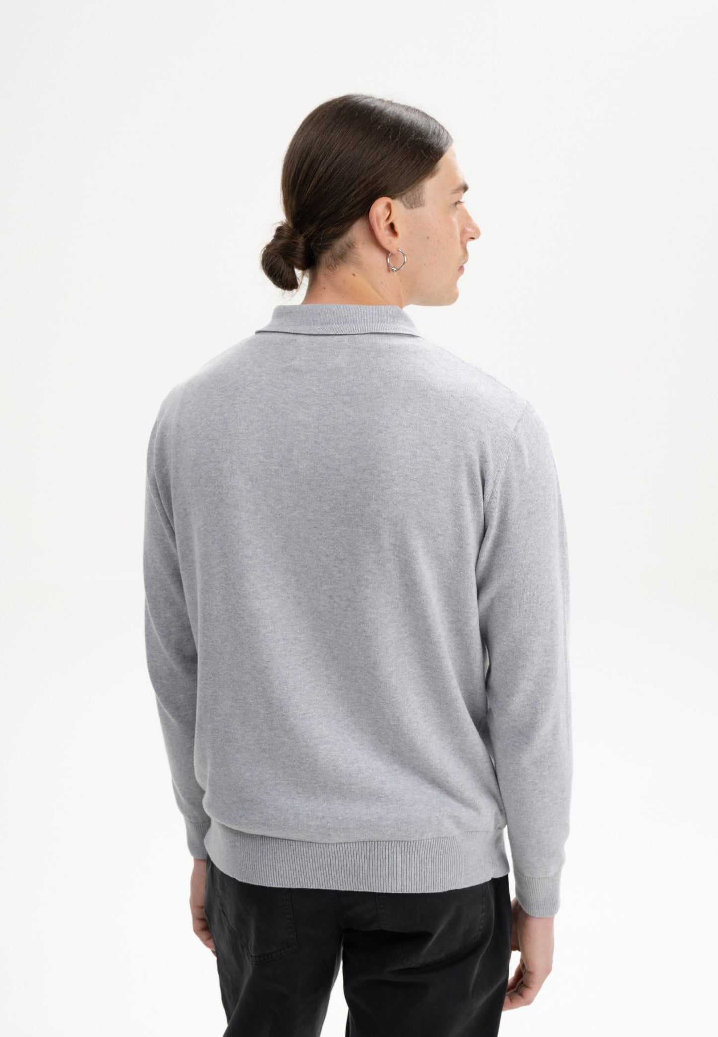 Polo a maniche lunghe in maglia, modello HARISH